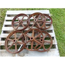 PALLET WITH 6 FRESH CASTED WHEELS
