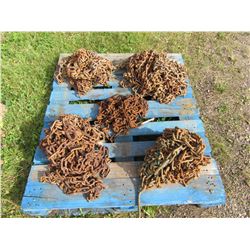 PALLET WITH 4 TIRE CHAINS