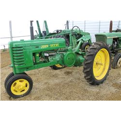 1940 JOHN DEERE H ROW CROP TRACTOR (RUNNING)
