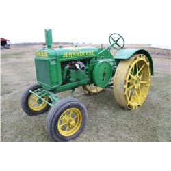 1929 JOHN DEERE GP TRACTOR (RUNNING)