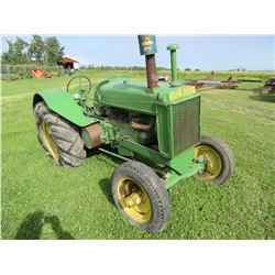 JOHN DEERE A UNSTYLED TRACTOR