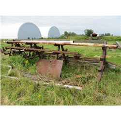 STEEL PIPE STAND & CONTENTS