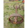 Image 2 : STEEL AXLE & 2 STEEL WHEELS