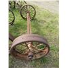 Image 1 : STEEL AXLE & 2 STEEL WHEELS