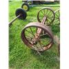Image 2 : STEEL AXLE & 2 STEEL WHEELS