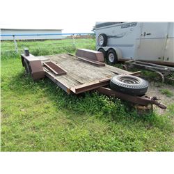 1988 HOMEMADE TANDEM AXLE APPROX. 14' TRAILER