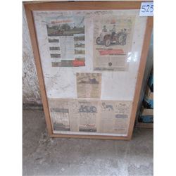 FRAMED ADVERTISING PICTURE