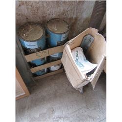 6 CANS OF PRIMER, PRY BAR, WELDING HELMET, TOOLS, ETC