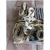 Image 1 : 3 BOXES/CRATES WITH SLINGS, RATCHET STRAPS, HARNESS, ETC