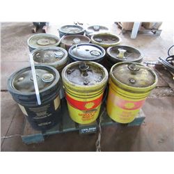 11 PAILS OF OIL (ROTELLA 15W40, ETC)