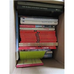 2 BOXES OF ASSORTED BOOKS (CRAFT BOOKS, FIGURE SKATING, ROBERT BATEMAN, ETC)
