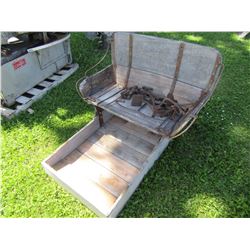 WAGON SEAT, STEPS, & ASSORTED WAGON PARTS