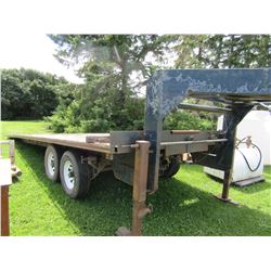 1971 BULLDOG FIFTH WHEEL SLIDING TILT DECK TANDEM AXLE 24' TRAILER (CONSIGNED - PH 780-910-7952)
