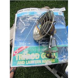 TRIPOD GRILL, 3 CAMP STOVES, PROPANE HEATER