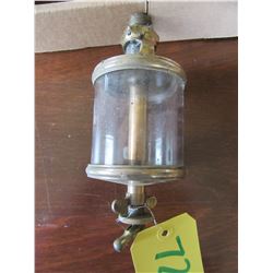 MEDIUM GLASS/BRASS OILER