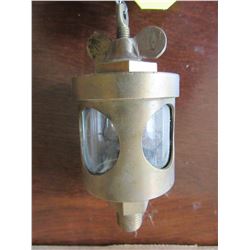 SMALL BRASS/GLASS OILER