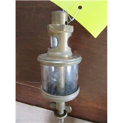 MEDIUM BRASS/GLASS OILER