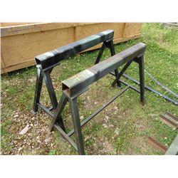 2 STEEL SAW HORSES