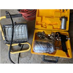 AIR POWERED PAINT SPRAYER - AS NEW & SHOP LIGHT