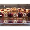 Image 1 : RHJ Rich Red Synthetic  Ruby Bracelet #1079540