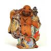 Lg Old Japanese Kutani Hotei Figurine Staff #1079890