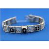 Image 1 : 1920's Filigree Bracelet-Diamonds, Onyx #1079981