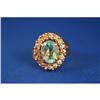 Image 1 : Glowing Emerald and Diamond Dinner Ring #1080052