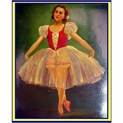 RUSSIAN LACQUER BOX BALLET DANCER FEDOSKINO #1080093