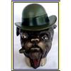 Image 1 : SIGNED BULLDOG SMOKING CIGAR HUMIDOR  #1080094