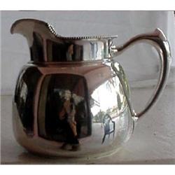 ANTIQUE AMERICAN ST SILVER WATER PITCHER JUG #1080118