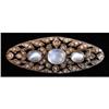 Image 1 : Early French Moonstone & Diamond Brooch #1089468