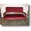 Image 1 : Gorgeous Old Victorian Red Velvet Settee #1089582