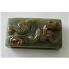 Carved chinese green jade #1089587