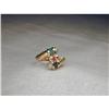 Image 1 : Estate 14K Sapphire Emerald Ruby Diamond Ring #1089967