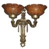 Image 1 : A pair of alabaster and bronze sconces #1090341
