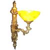 Image 1 : A pair of alabaster and bronze sconces #1090345