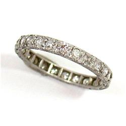 Platinum Band with Diamond #1090409