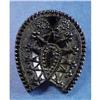 Image 1 :  Victorian Black Jet Brooch HORSESHOE #1096022