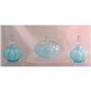 Image 1 : Fenton Blue Overlay Melon Perfume Vanity Set #1096089