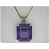 Image 1 : Gold Pendant AMETHYST 8 CARATS! ! #1096262