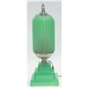 Image 1 : Art Deco Jadite Torchiere Bedside Lamp  #1096372