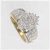 Image 1 : 1.0CTW DIAMOND CLUSTER & SOLID 10K YELLOW GOLD #1096522