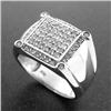Image 1 : Men's 1.5 ctw. Diamond & Solid 10K white Gold #1096523