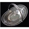 Pierced Silver Plate Cake / Bread Basket #1096556