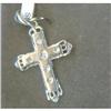 Diamond 18k Rose Gold Cross #1104683