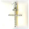 0.25tcw Diamond 14k White Gold Cross #1104684