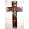 Image 1 : Religious Cross with Christ Bronze Patina #1105096