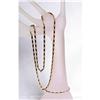 Image 1 : Estate Gold Fancy Link Necklace Bracelet Set #1105412