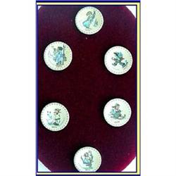 HUMMEL SET MINIATURE PLATES 1971-6 1ST EDITIO #1105549