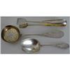 Image 1 : RUSSIAN SILVER SUGAR SIFTER TONGS CADDY SPOON #1105604